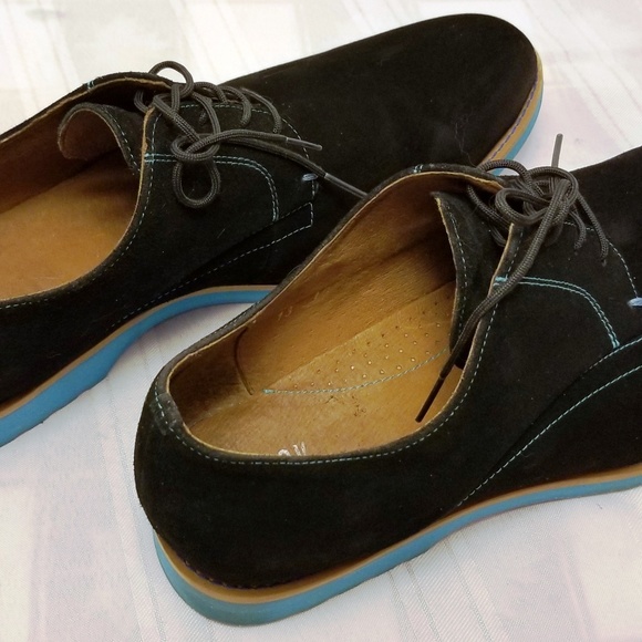 EUC. J D Fisk Black  Suede Shoes. Size 13 M - Picture 4 of 8